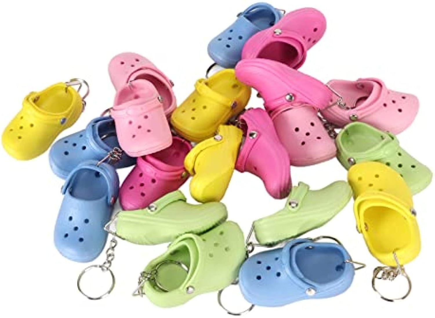 adorable 3d mini shoe keychain, Cute Charms Shoe Keychain, Mini Shoe Decor Pendant Small Charms Slipper Keychains