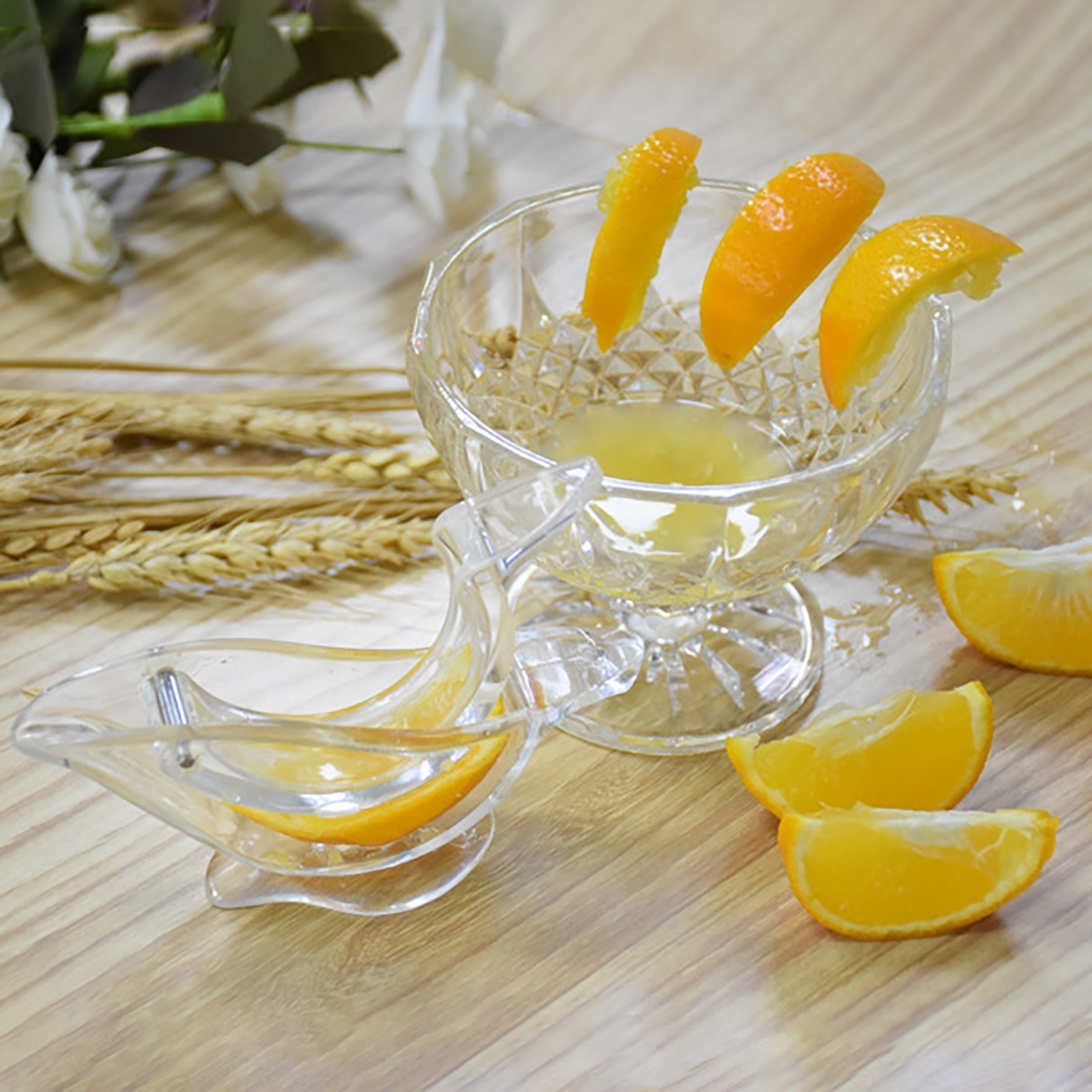 The popular Lemon Juicer Squeezer Portable Clear Bird Lemon Squeezer Acrylic Manual Lemon Slice Squeezer