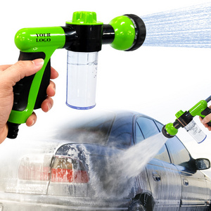 Pup Pony Jet Dog Wash Hose Attachment 8 in 1 Garden Hose Nozzle Foam Sprayer  for Car Washing, Showering Pet and Watering Plants