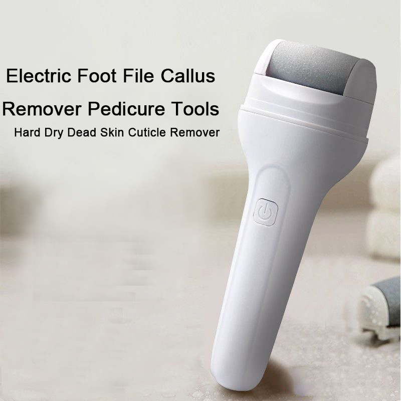 Electric Foot File Rechargeable Waterproof Pedicure Tools Electric Foot Callus Remover for Remove Heels Calluses & Hard Skin