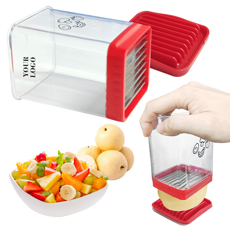 Sharp Stainless Steel Blade Fruit Cup Slicer Egg Strawberry Slicer for Soft Fruit, Banana, Kiwi, Quickly Making Fruit Salad