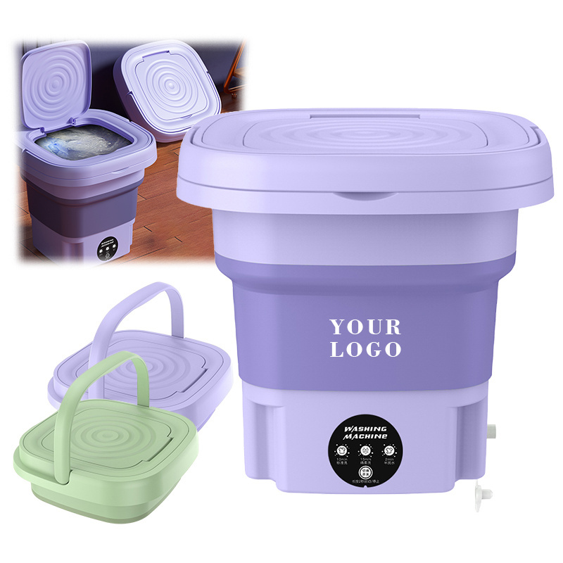 Portable Washing Machine Mini Washer8L Foldable Mini Washing Machine Portable Washer for Underwear,Socks,Baby Clothes,Towels