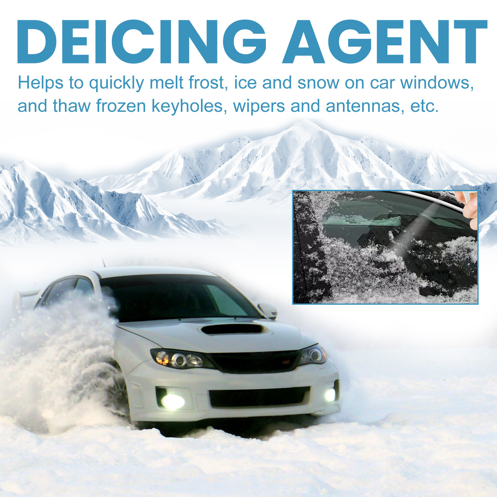 Rayhong Snow remover in winter car windshield deicing agent for Windows Snow melting agent to prevent ice and frost