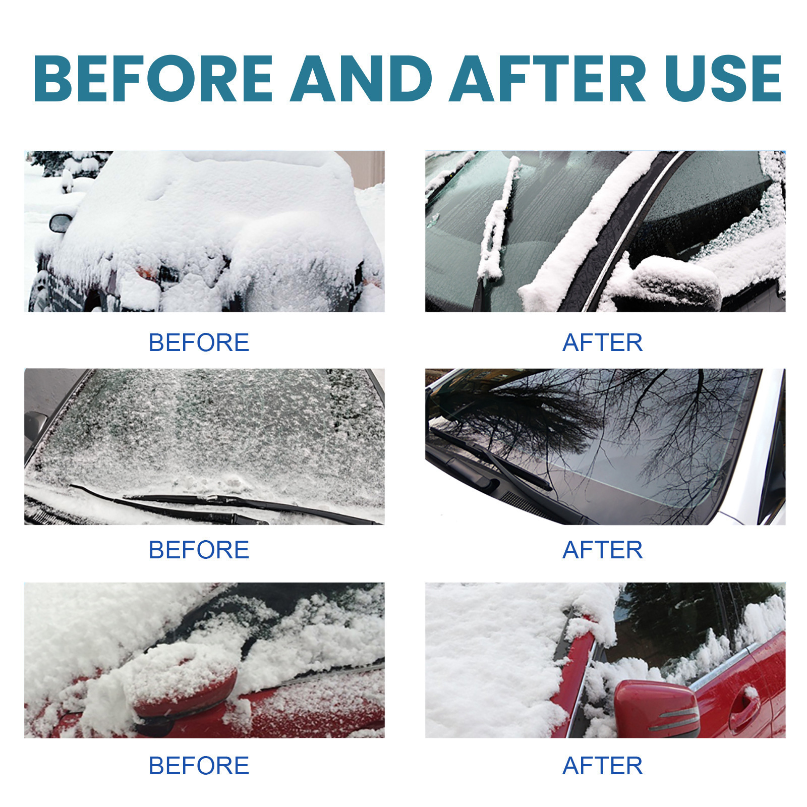 Rayhong Snow Remover Special glass deicing and melting agent for car Windows is easy to use to prevent icing and frost