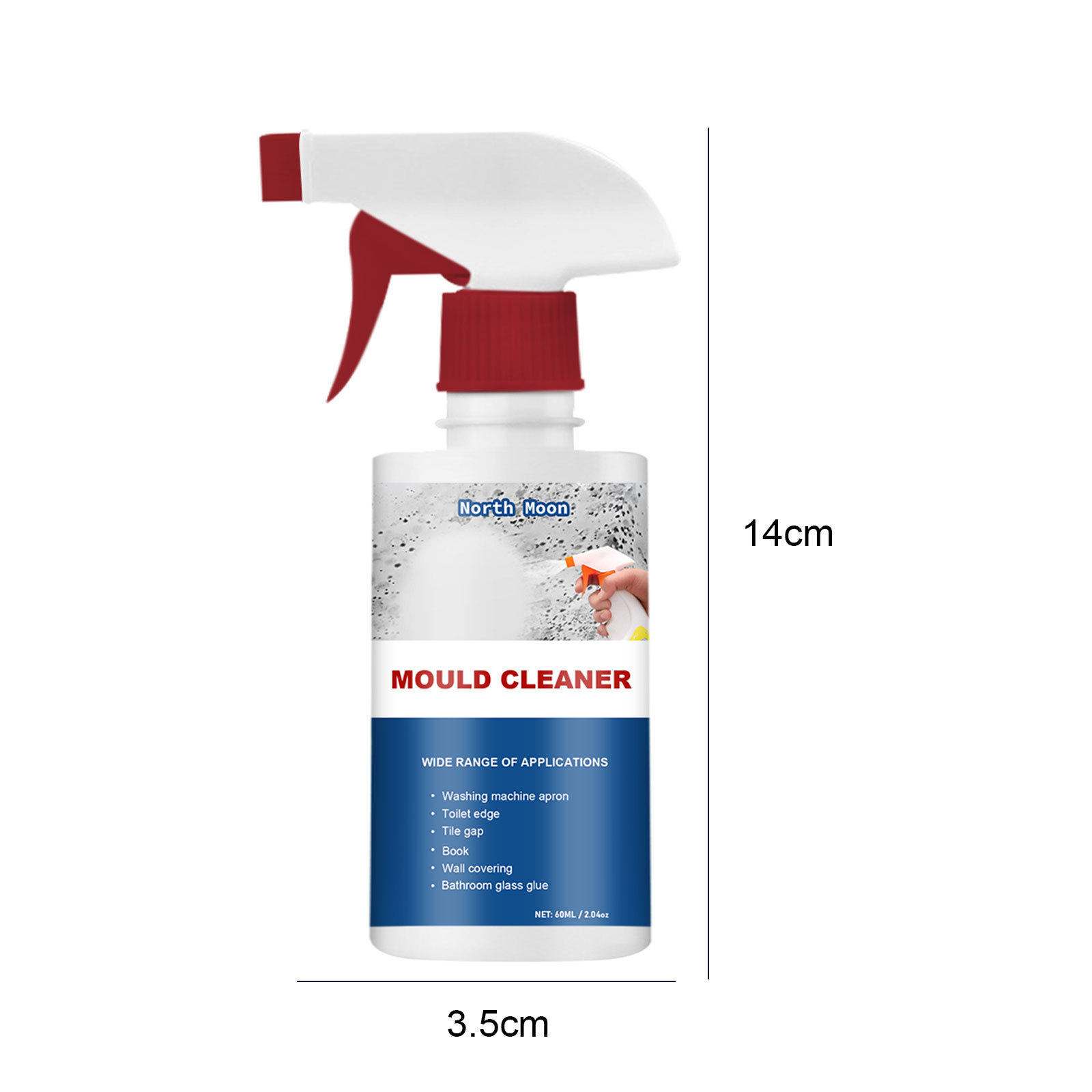 Mildew Foam Spray for walls kitchen ceiling Mild and effective mildew and odor removal cleaning spray