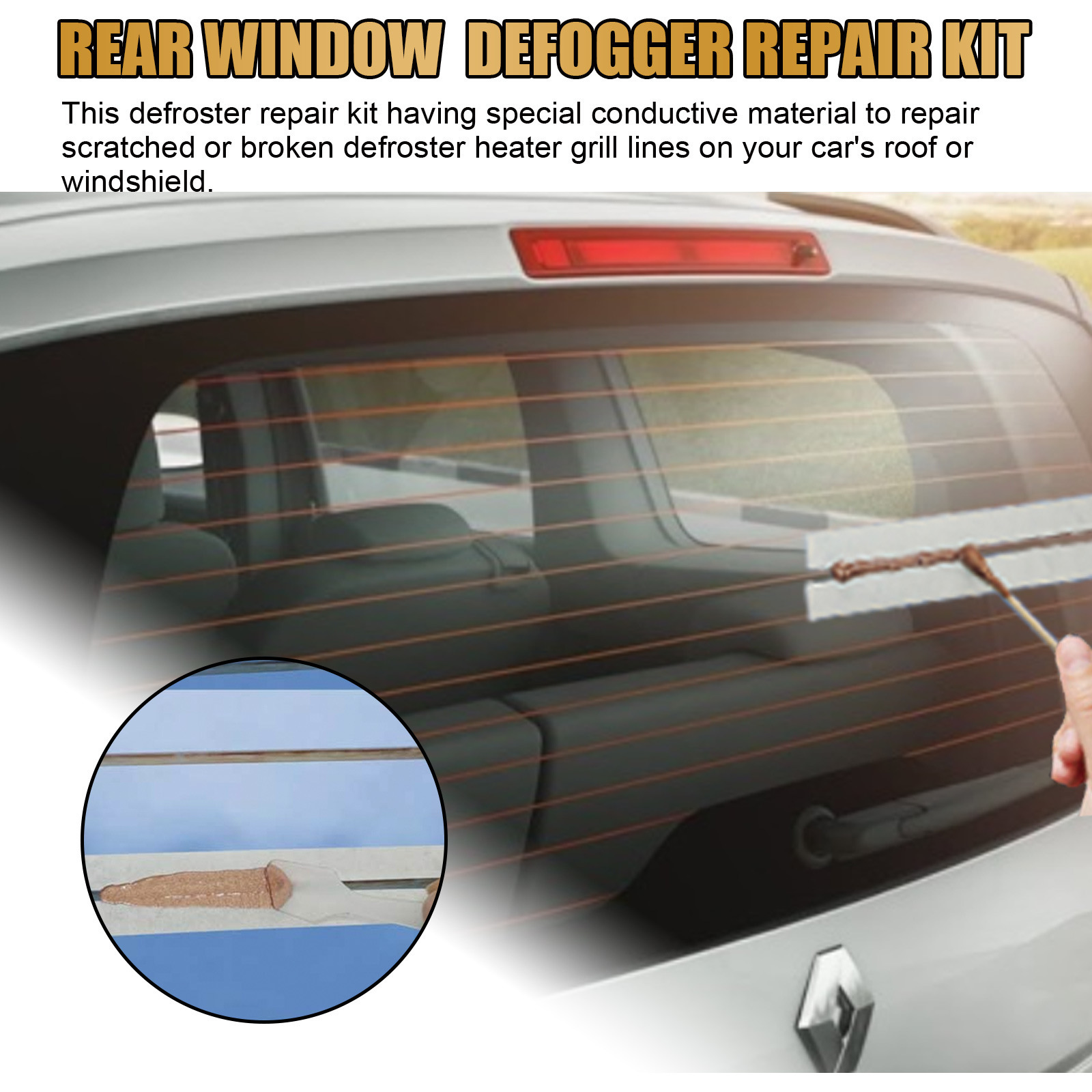 Rayhong Rear window defogging Repair Kit Grille Wire rear window heater defroster repair kit