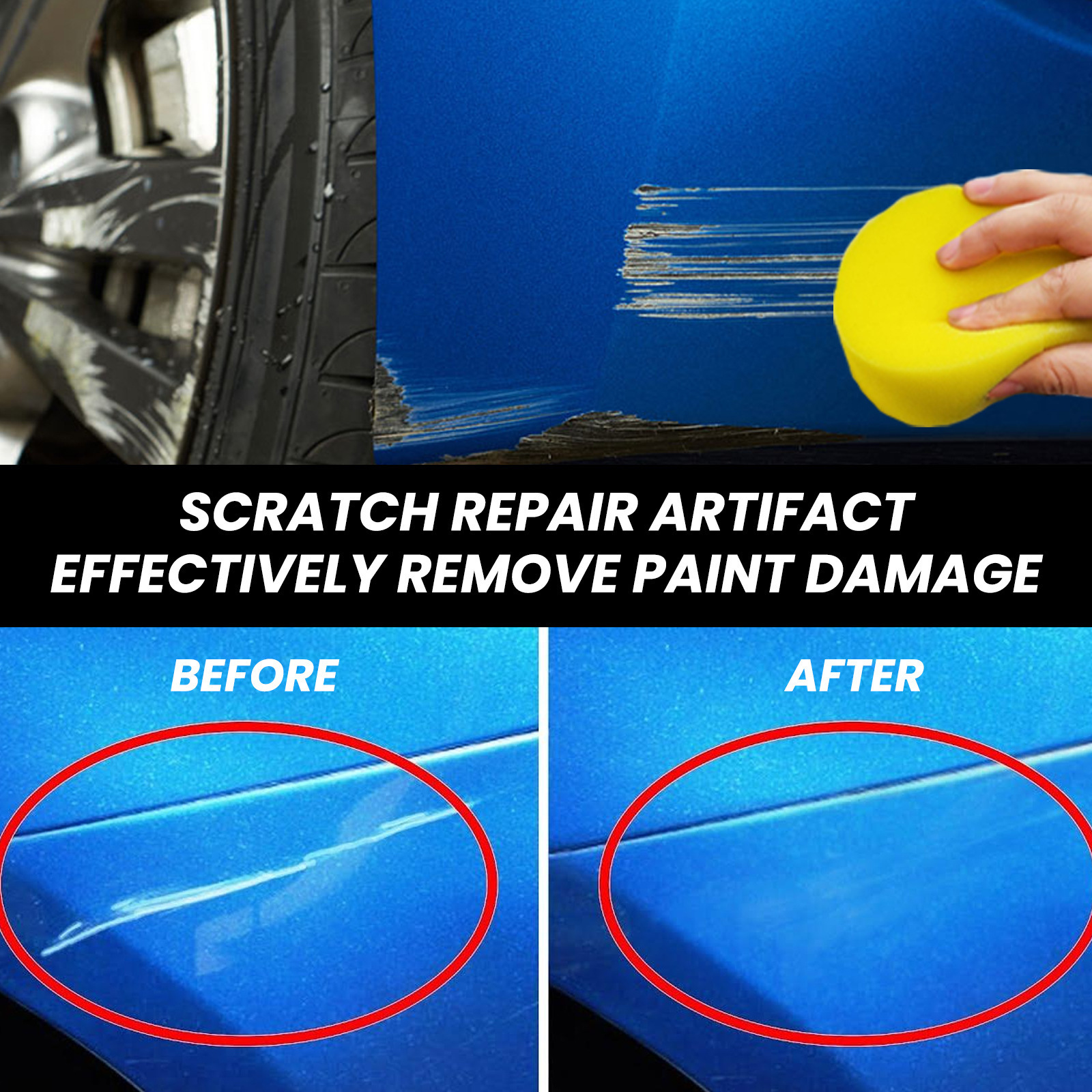 Rayhong Car Scratch wax Car paint Protective polishing to remove marks Maintenance Paint finish repair cleaning decontamination