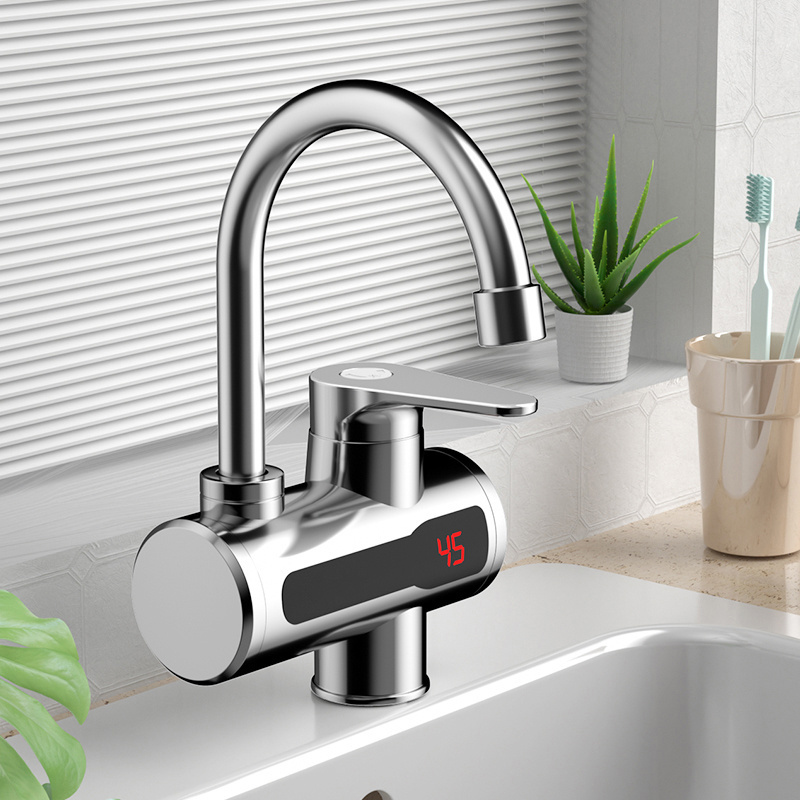 Hot Selling 3S Instant Tankless Hot Water Heater Fast Heating Tap Electric Faucet Water Kitchen Faucets with LED Digital Display