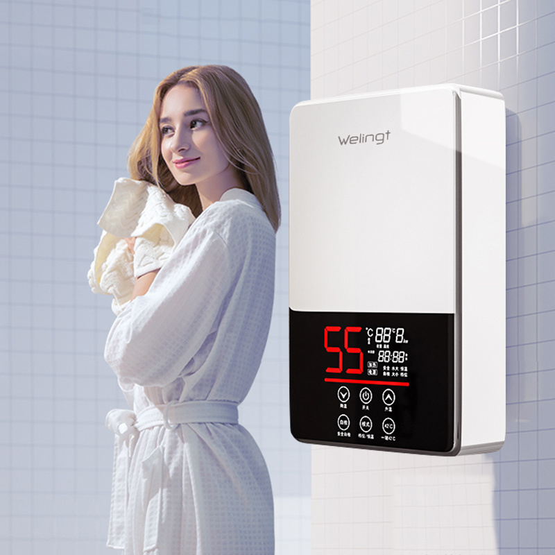 2022 Clage Calentador Agua Low Watt Power Italy Portable Geyser Mini Hot Shower Tankless Gyeser Instant Electric Water Heater