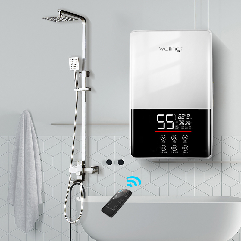 2022 Clage Calentador Agua Low Watt Power Italy Portable Geyser Mini Hot Shower Tankless Gyeser Instant Electric Water Heater