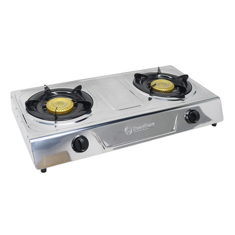 wholesale home household kitchen gas cooker portable table hob top cooktop 2 burner gas stove