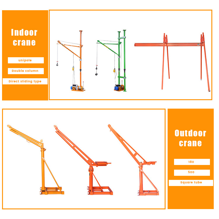 Workshop using Single Boom 360 degree rotating cantilever Swing Arm 5 ton hydraulic portable Jib Crane cheap price