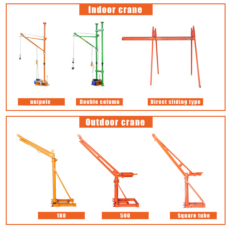 1 ton 2 ton 3 ton workshop simple frame adjustable portable small mini mobile gantry crane high quality