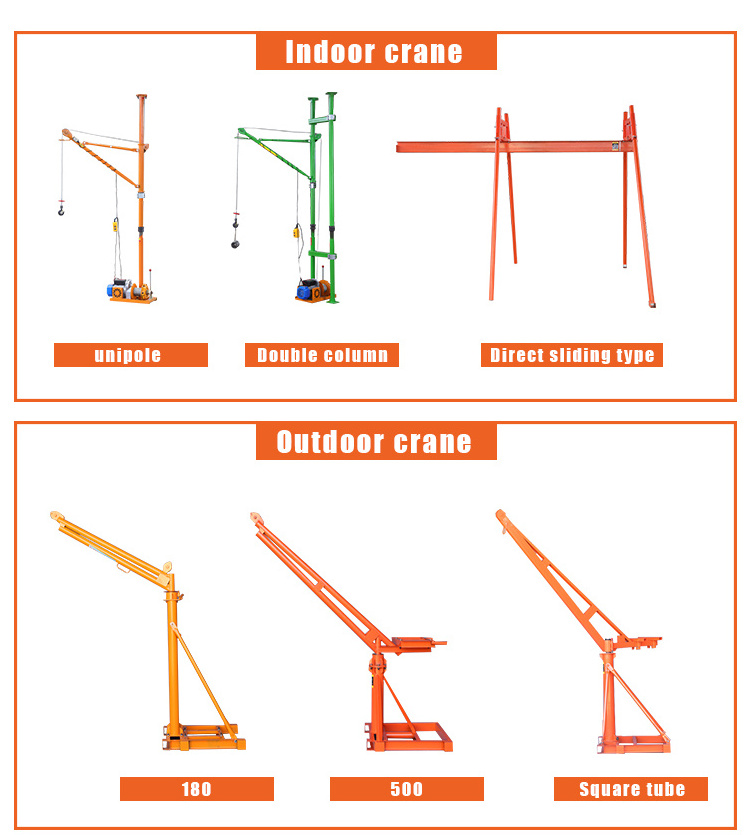 1 ton 2 ton 3 ton workshop simple frame adjustable portable small mini mobile gantry crane high quality