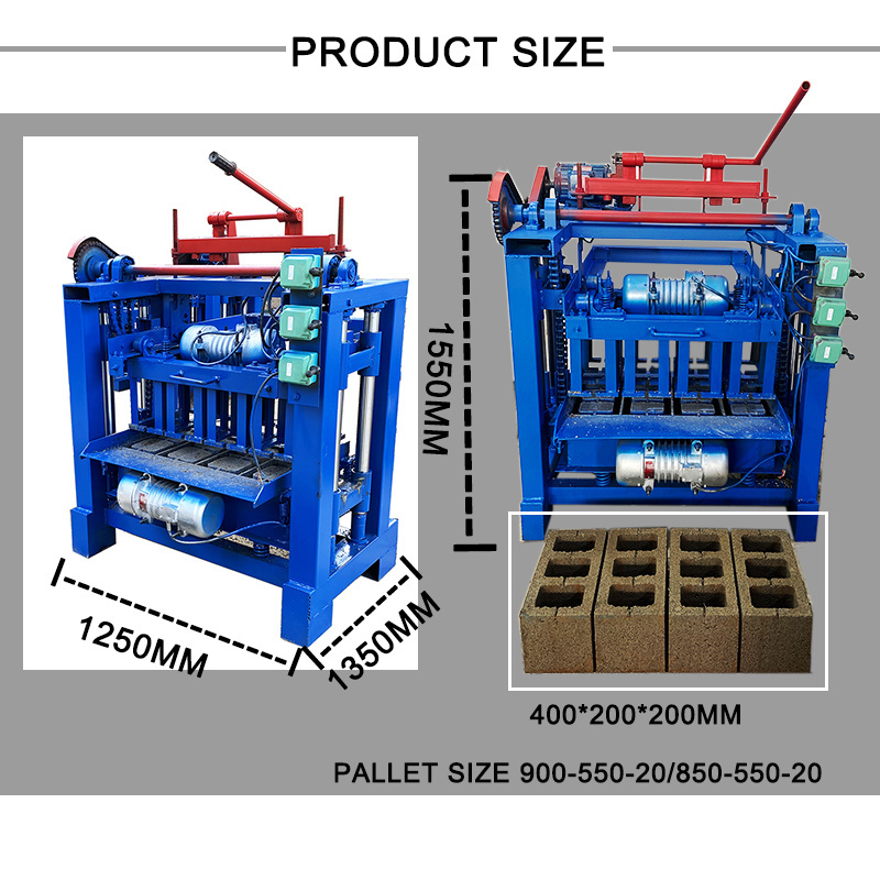 fly ash dirt cinder brick small cheap block making machines for home business maquina bloquera ponedora