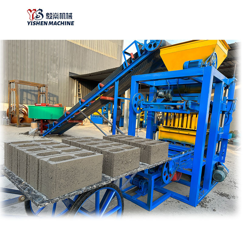 QT4-26 Semi automatic brick making machine price of hollow block machine in the philippines cement blocks in ghana