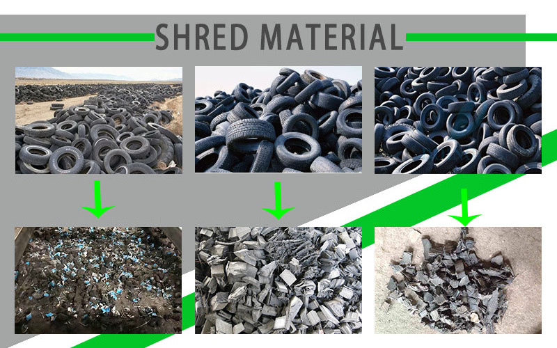 High Quality Rubber Crumb Tire Shredders Equipment Scrap Recycle Tire Shredding Machine