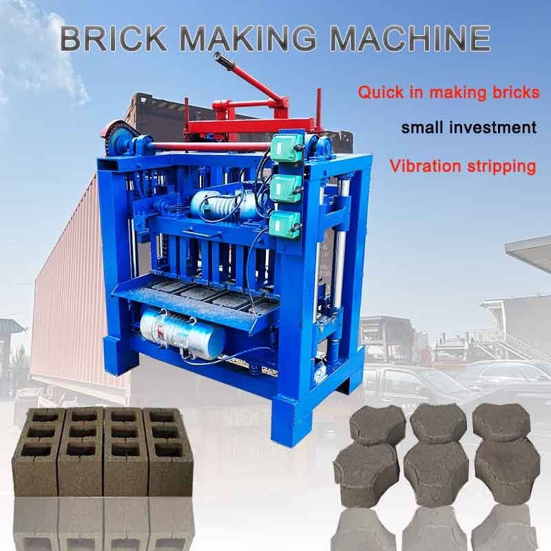 fly ash dirt cinder brick small cheap block making machines for home business maquina bloquera ponedora