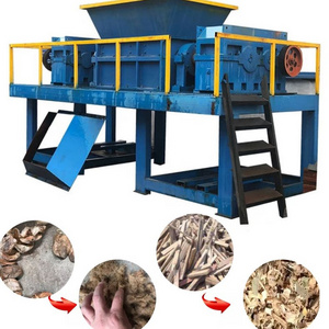 Industrial micro cut paper wood rice straw pellet press double shaft shredder machine