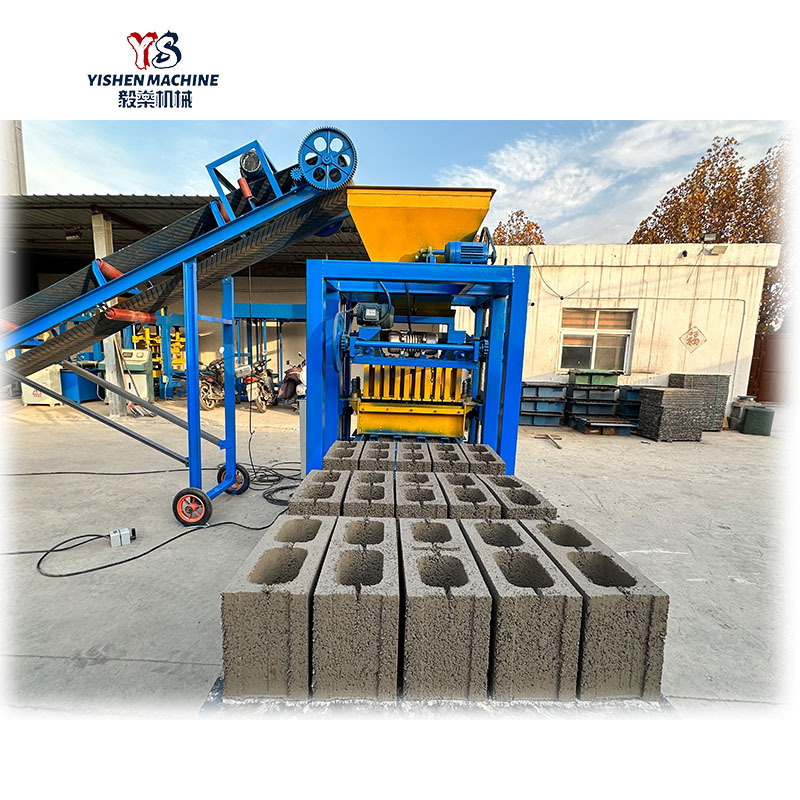 QT4-26 Semi automatic brick making machine price of hollow block machine in the philippines cement blocks in ghana