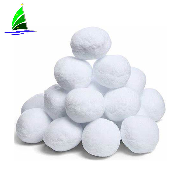 New products custom artificial wedding decoration white soft snowball for sale