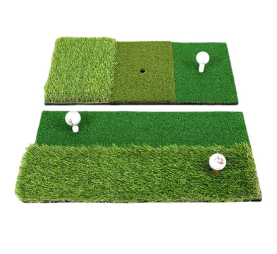 Portable Golf Training Mat Golf Swing Golf Hitting Mat Long Short Grass Practice Mat