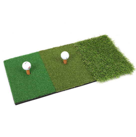 Portable Golf Training Mat Golf Swing Golf Hitting Mat Long Short Grass Practice Mat