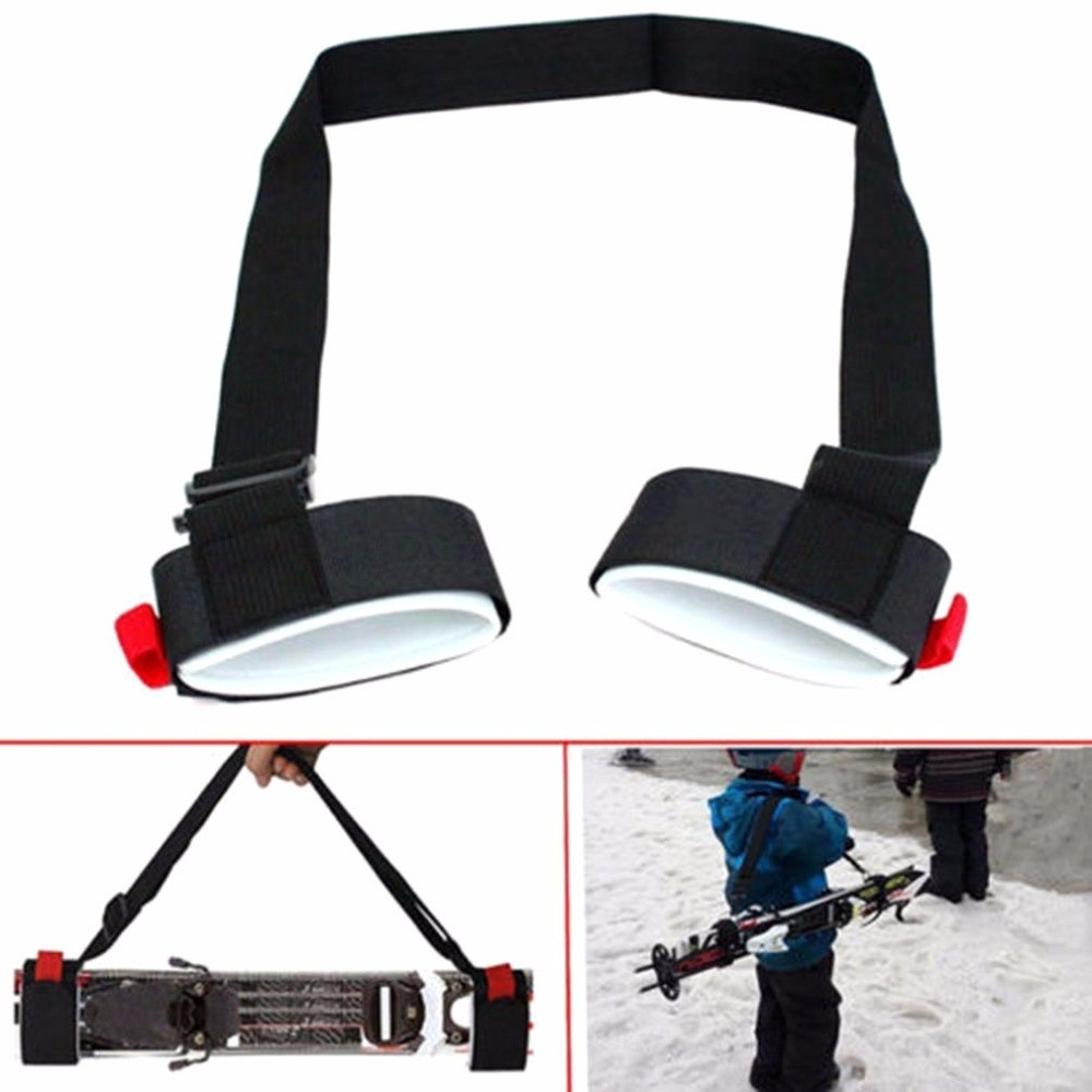 Adjustable Portable Skiing Pole Shoulder Protecting Ski Handle Carry Straps