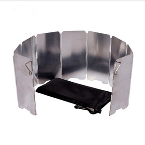 Lightweight Foldable Camping Cooker Windshield Outdoor Camping Gas Stove Windshield