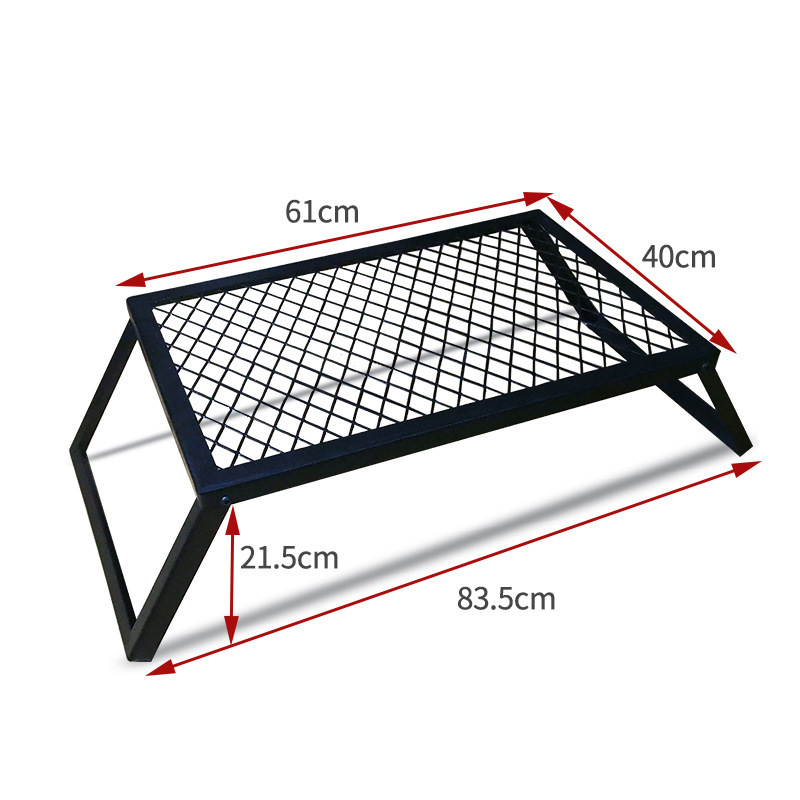 Outdoor Basics Portable Stainless Steel BBQ Barbeque Grid Folding Campfire Grill