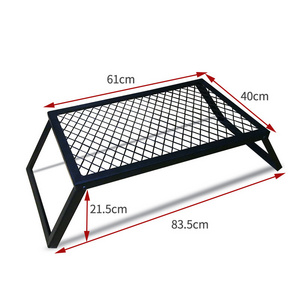 Outdoor Basics Portable Stainless Steel BBQ Barbeque Grid Folding Campfire Grill