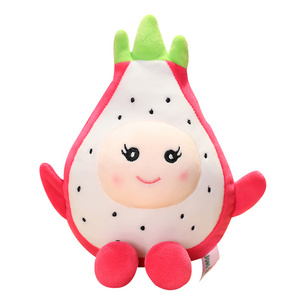 Super Soft Dragon Fruit Plush toys with Cute Smile Face