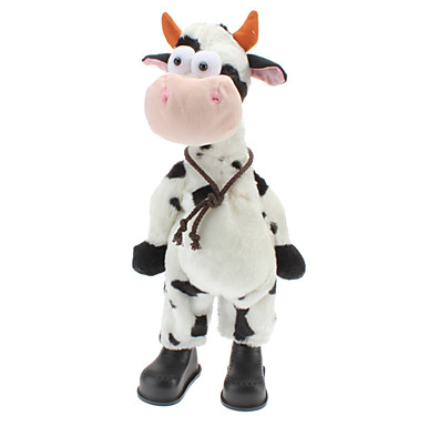 Singing and Dancing Toy Shaking Head musical plush cow toy