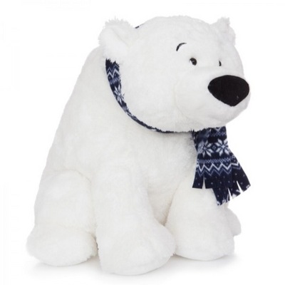 Strong Custom Aurora World Icy Bear Plush Polar Bears With Scarf Stuffed Toy