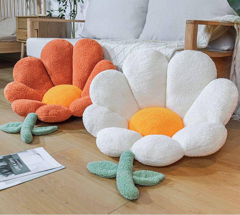 Flower Floor Pillow Plush Seating Chair Cushion Oversized Throw Seat Pad for Home Sofa Bed Decoration