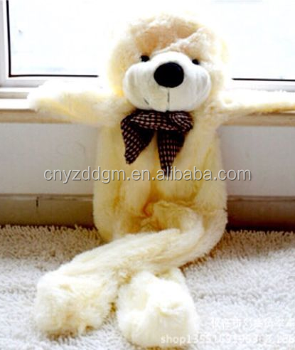 Giant teddy bear skins/unstuffed plush animal skins/ unstuffed bear skins