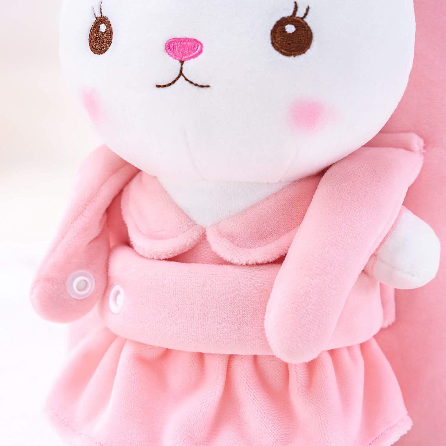 wholesale promotion pink Kids plush bunny Backpack for Girls Stuffed cute Bunny backpack Toy