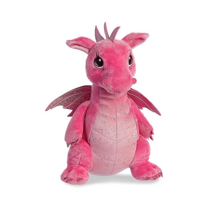 Wholesale customized chinese dragon stuffed soft toy cute pink chinese flying dragon plush toys