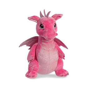 Wholesale customized chinese dragon stuffed soft toy cute pink chinese flying dragon plush toys