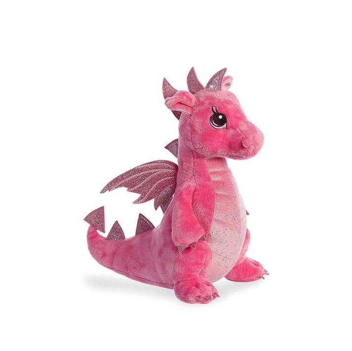 Wholesale customized chinese dragon stuffed soft toy cute pink chinese flying dragon plush toys