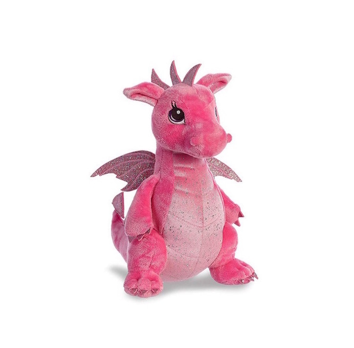 Wholesale customized chinese dragon stuffed soft toy cute pink chinese flying dragon plush toys