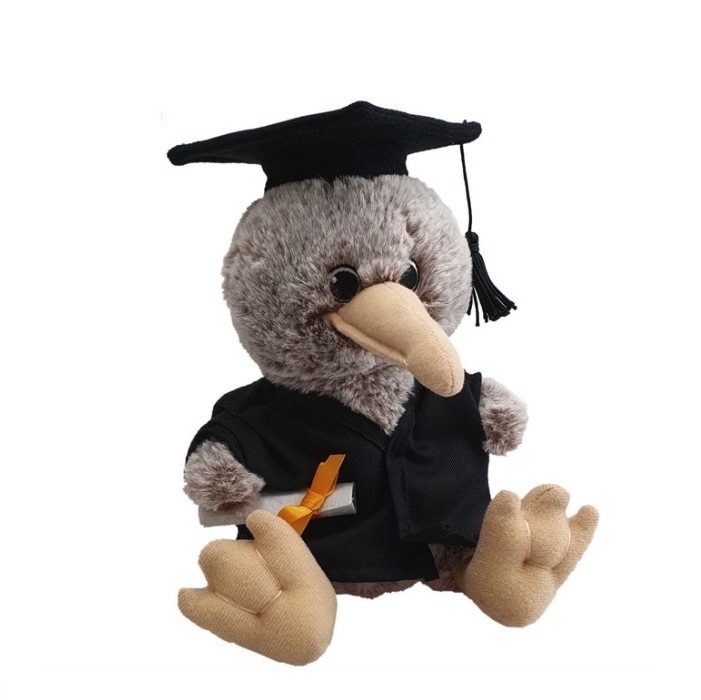 Personalized Text Graduation Sheep Kiwi Owl Stuffed Animal Plush Toys Super Soft Sitting Rooster Teddy Bear Graduation Plush Toy