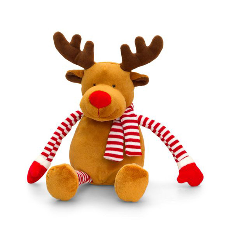 Customized Christmas Decoration Reindeer Santa Claus Elves Christmas Plush Toys With Long Arm