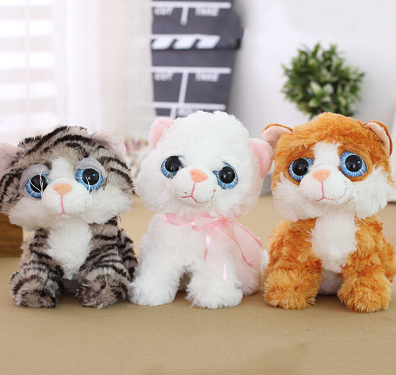 promotion plush big eyes cat toys stuffed cat toys