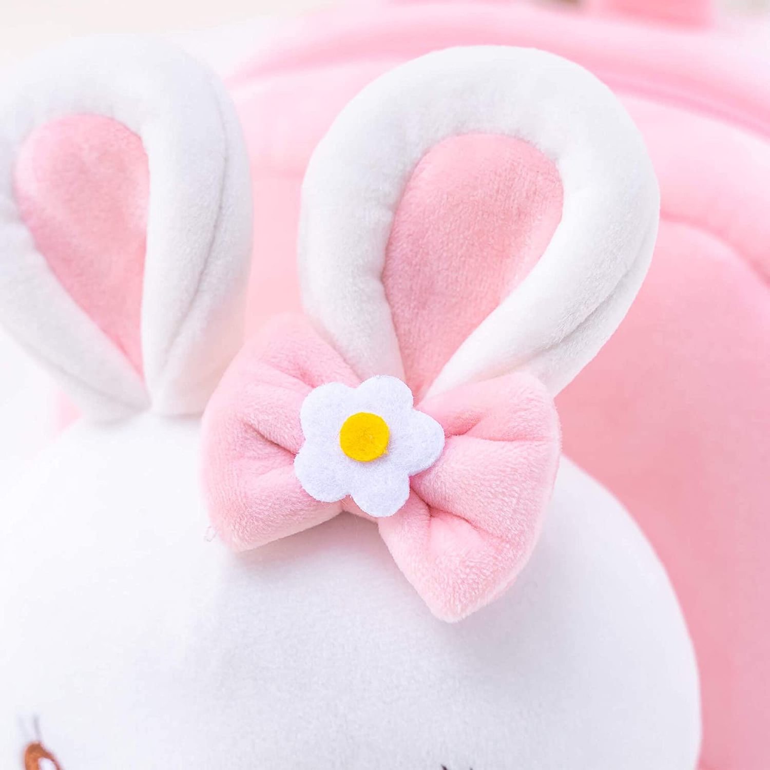 wholesale promotion pink Kids plush bunny Backpack for Girls Stuffed cute Bunny backpack Toy