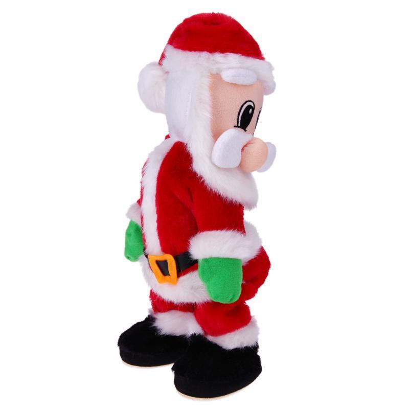 Christmas Electric Twerk Plush Santa Claus Toy Music Dancing Doll Xmas Gifts plush musical christmas toy for home decoration