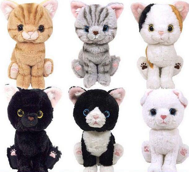 promotion plush big eyes cat toys stuffed cat toys