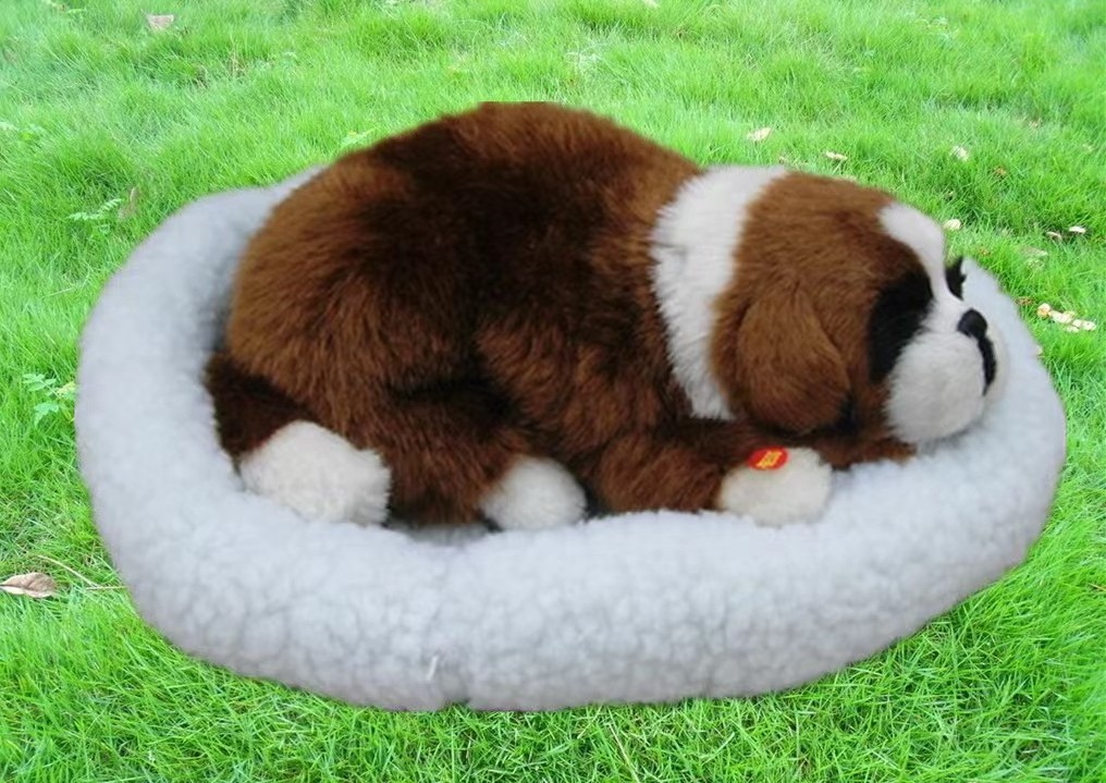 China Novelties Sweet Petzzz Breathing Sleeping Dog plush toy