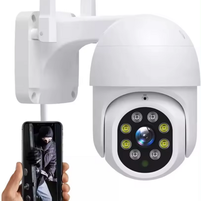 Outdoor Speed Dome Wireless Camera Smart AI Human Detected Auto Tracking Two-way Audio Record HD 2MP PTZ WiFi IP Camera