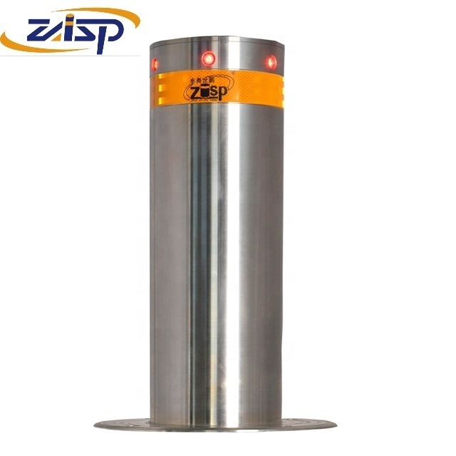 Crash Rated Stainless Steel Lifting Retractable Rising Bollards for Perimeter Protection